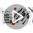 20 Piece Black Silverware Set, Stainless Steel Flatware Set for 4 Food Grade Cutlery Utensil Set Include Knife Fork Spoon Mirror Polished Dishwasher Safe - Image 8