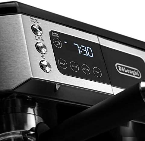 De'Longhi All-in-One Combination Coffee Maker & Espresso Machine + Advanced Adjustable Milk Frother for Cappuccino & Latte + Glass Coffee Pot 10-Cup, COM532M black - Image 3