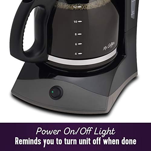Mr. Coffee Black Coffee Maker, 12 Cups, with Auto Pause and Glass Carafe, Perfect for Home and Office Use - Image 6